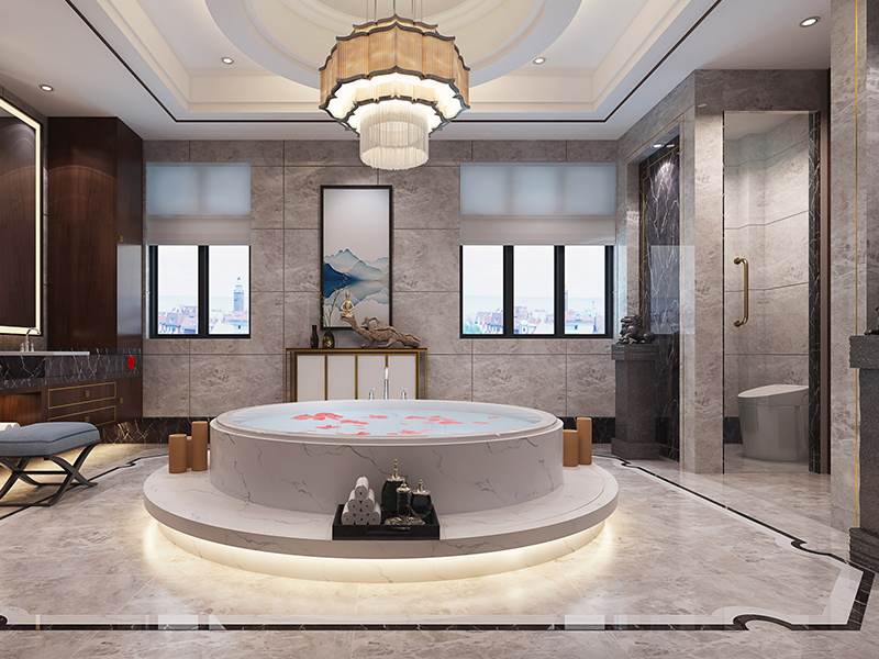 简中风格卫生间效果图