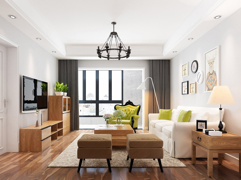 北欧风格客厅效果图