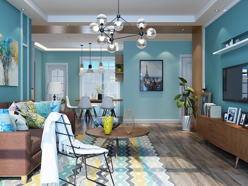 北欧风格客厅效果图