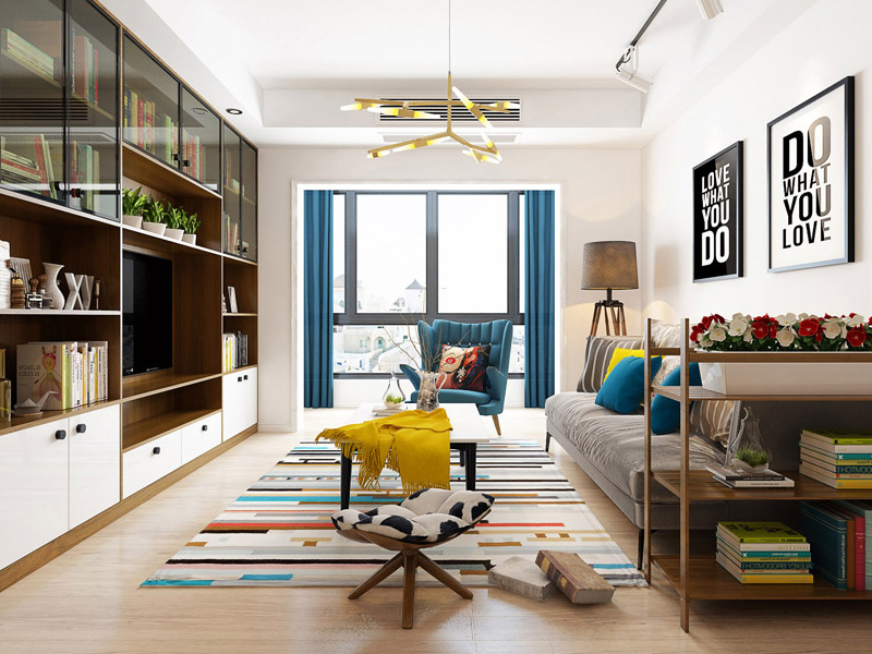 北欧风格客厅效果图