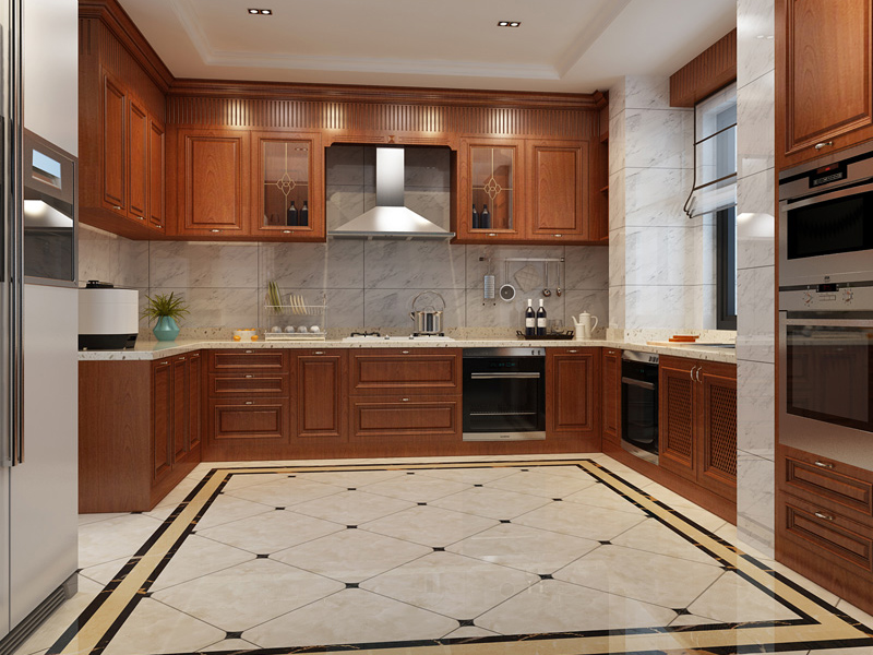 中式风格厨房效果图