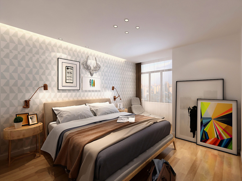 北欧风格卧室效果图