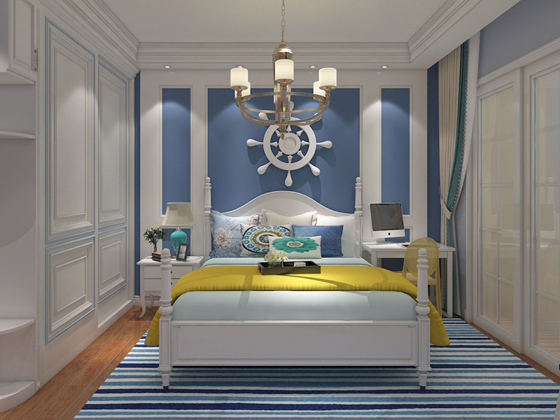 地中海风格卧室效果图
